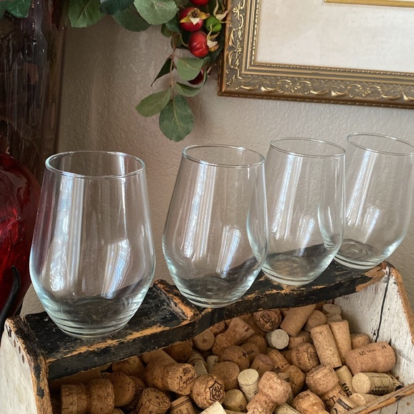 NWT Luminarc stemless, wine glasses - Picture 2 of 3